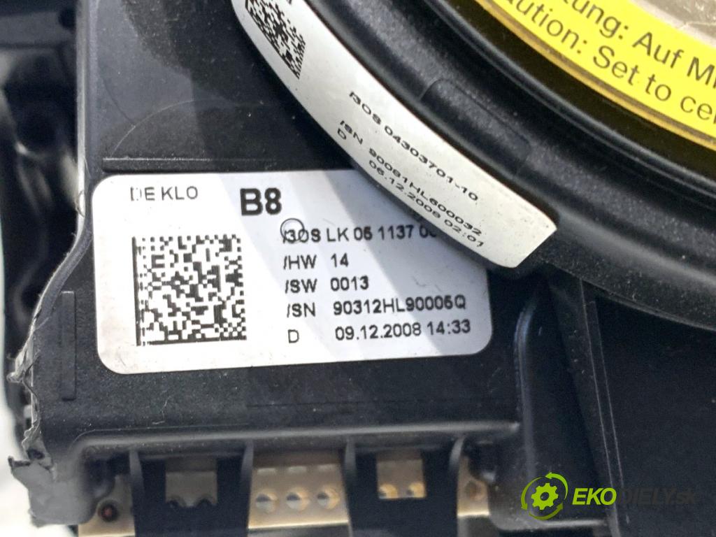 AUDI A4 B8 sedan 2009 105 kW 2.0 TDI 1968 Prepínač kombinovaný 8K0953568D (Prepínacie páčky pod volantom)