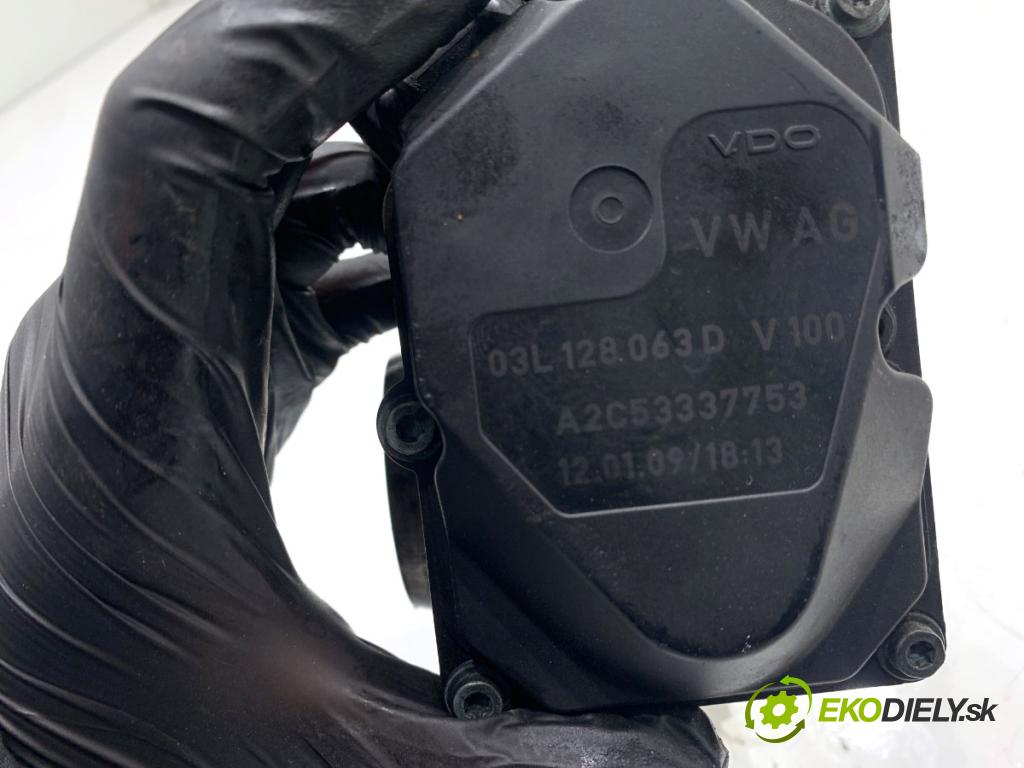AUDI A4 B8 sedan 2009 105 kW 2.0 TDI 1968 Škrtiaca klapka 03L128063D (Škrtiaca klapka)
