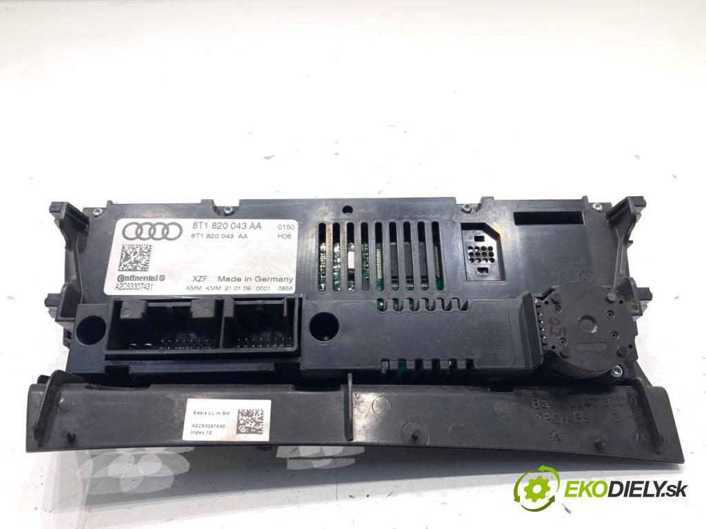 AUDI A4 B8 sedan 2009 105 kW 2.0 TDI 1968 Panel ovládaní topení 8T1820043AA (Páčky pod volantem)