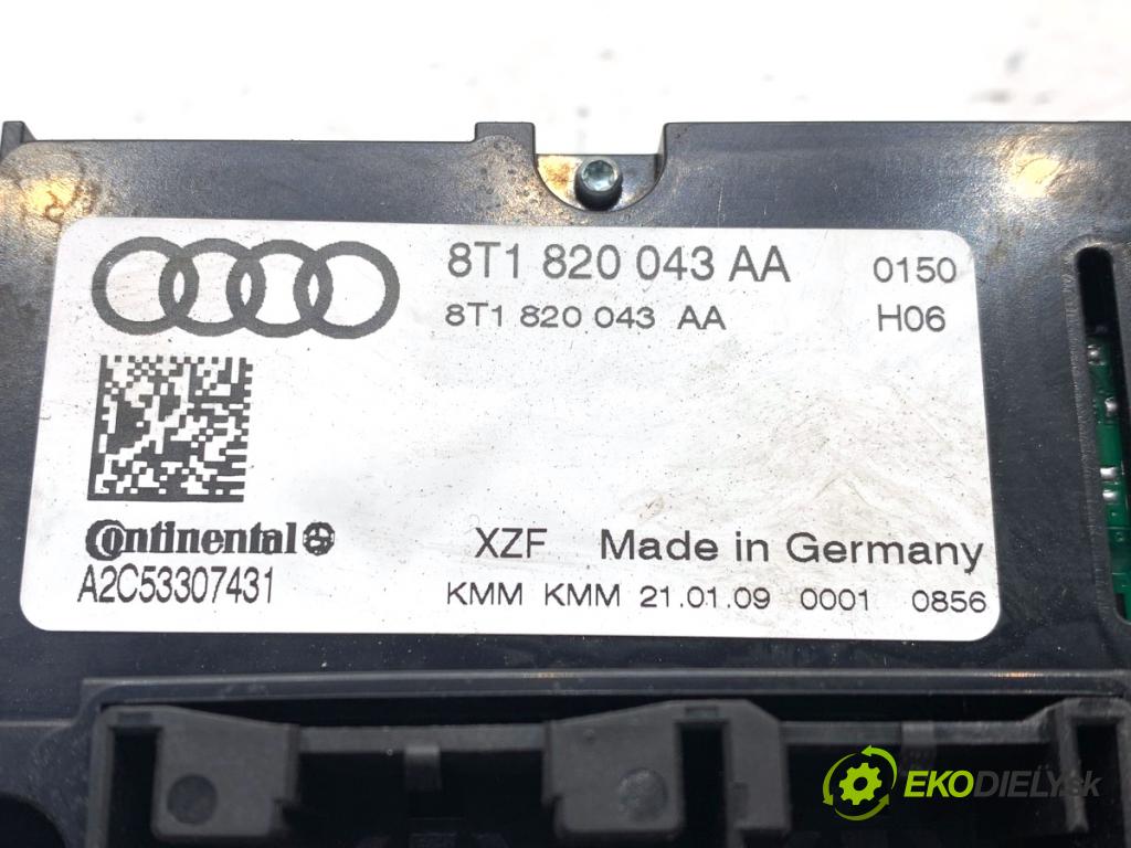 AUDI A4 B8 sedan 2009 105 kW 2.0 TDI 1968 Panel ovládania kúrenia 8T1820043AA (Prepínacie páčky pod volantom)