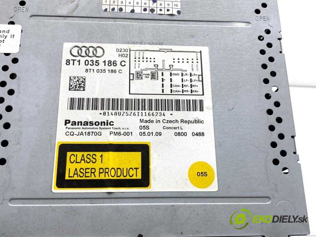 AUDI A4 B8 sedan 2009 105 kW 2.0 TDI 1968 Panel ovládaní navigace 8T1035186C