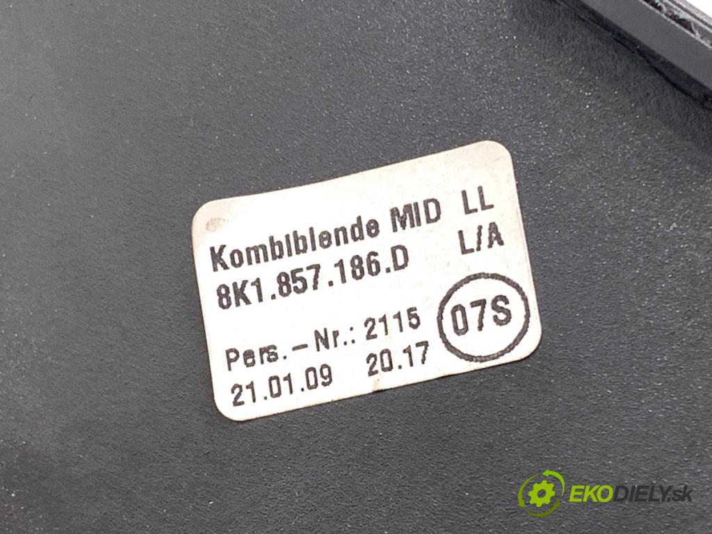 AUDI A4 B8 sedan 2009 105 kW 2.0 TDI 1968 lišty kryt 8K1857186D 8K0864261 (Lišta)