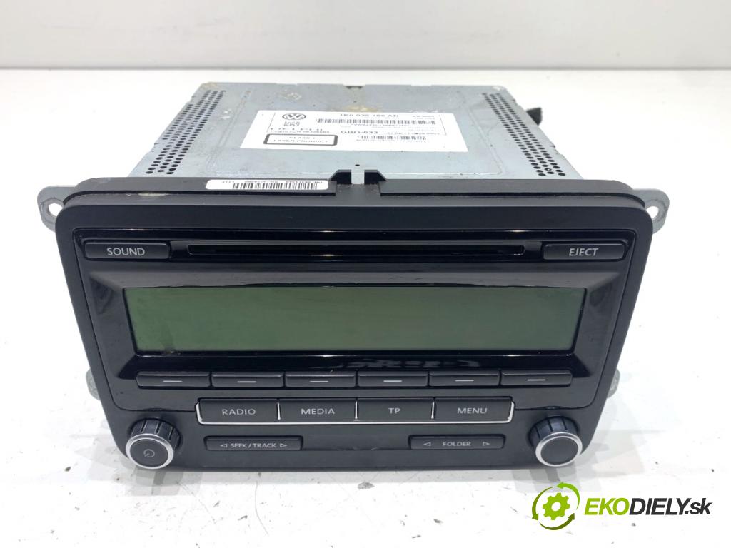 VW PASSAT B7 Kombi 2011 103 kW 2.0 TDI 1968 RADIO 1K0035186AN (Audio zariadenie)