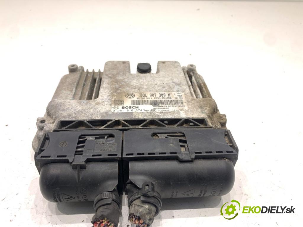 VW PASSAT B7 Kombi 2011 103 kW 2.0 TDI 1968 řídící jednotka motora 03L907309N (Řídicí jednotka)