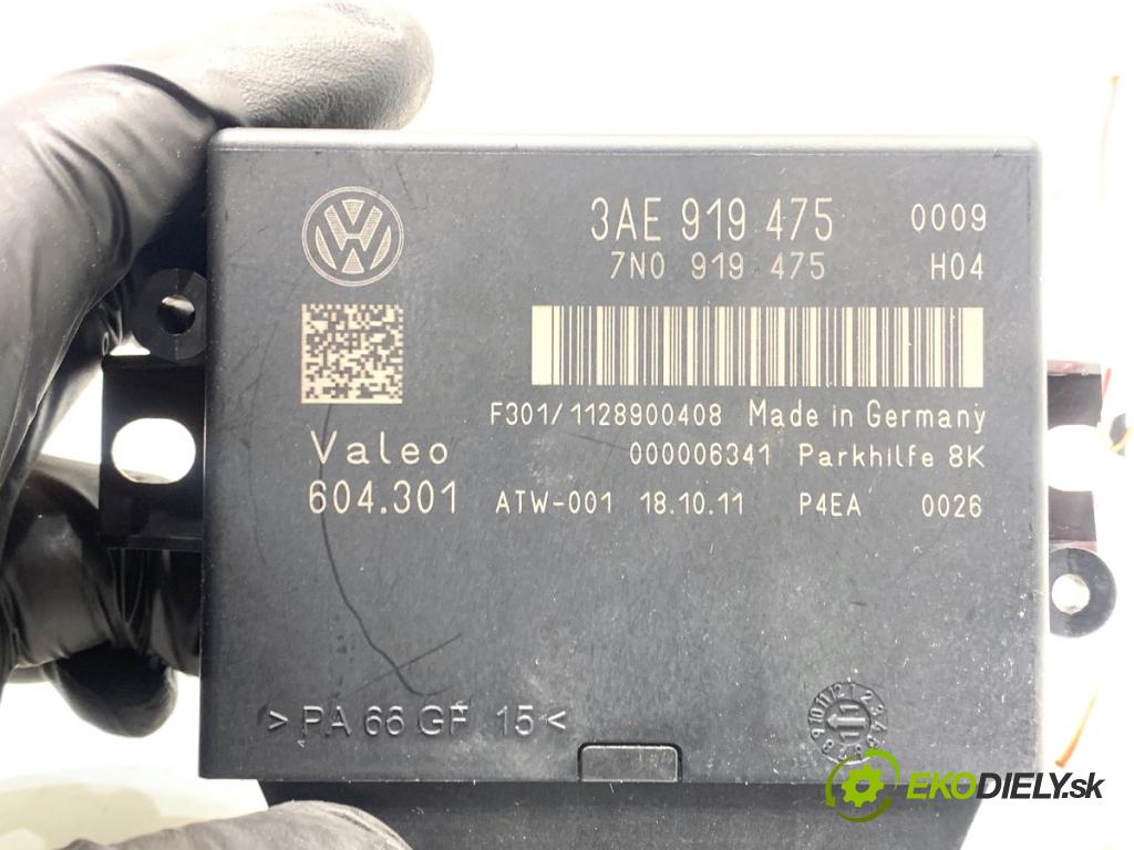VW PASSAT B7 Kombi 2011 103 kW 2.0 TDI 1968 Modul PDC 3AE919475 (Riadiaca jednotka ostatné)