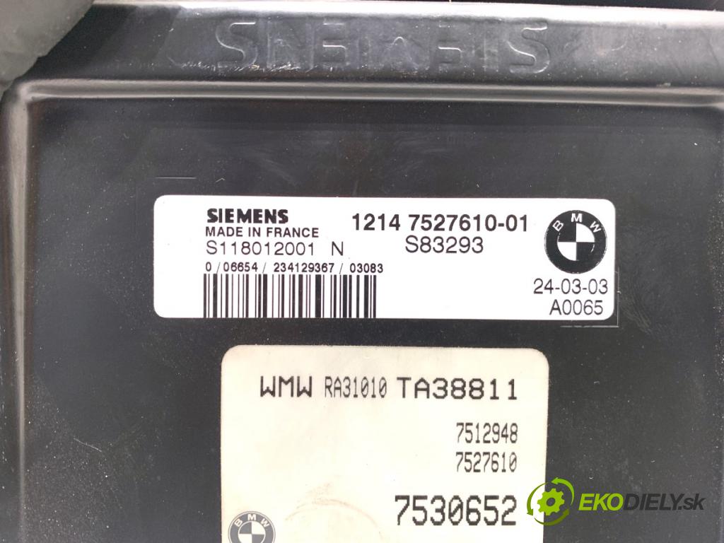 MINI R50 R53 liftback 2003 66 kW One 1598 řídící jednotka motora 7527610 7530652 (Řídicí jednotka)