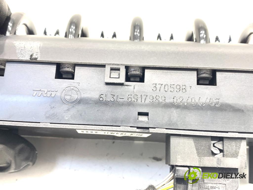 MINI R50 R53 liftback 2003 66 kW One 1598 Prepínač okien 6917989 (Prepínacie páčky pod volantom)