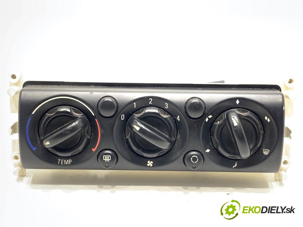 MINI R50 R53 liftback 2003 66 kW One 1598 Panel ovládaní topení 1502212 (Páčky pod volantem)