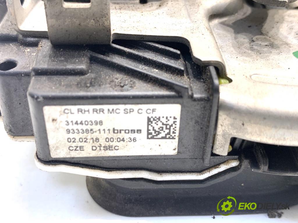 VOLVO V40 liftback 2016 88 kW D2 1969 zámok dveře pravý zadní část 31440398