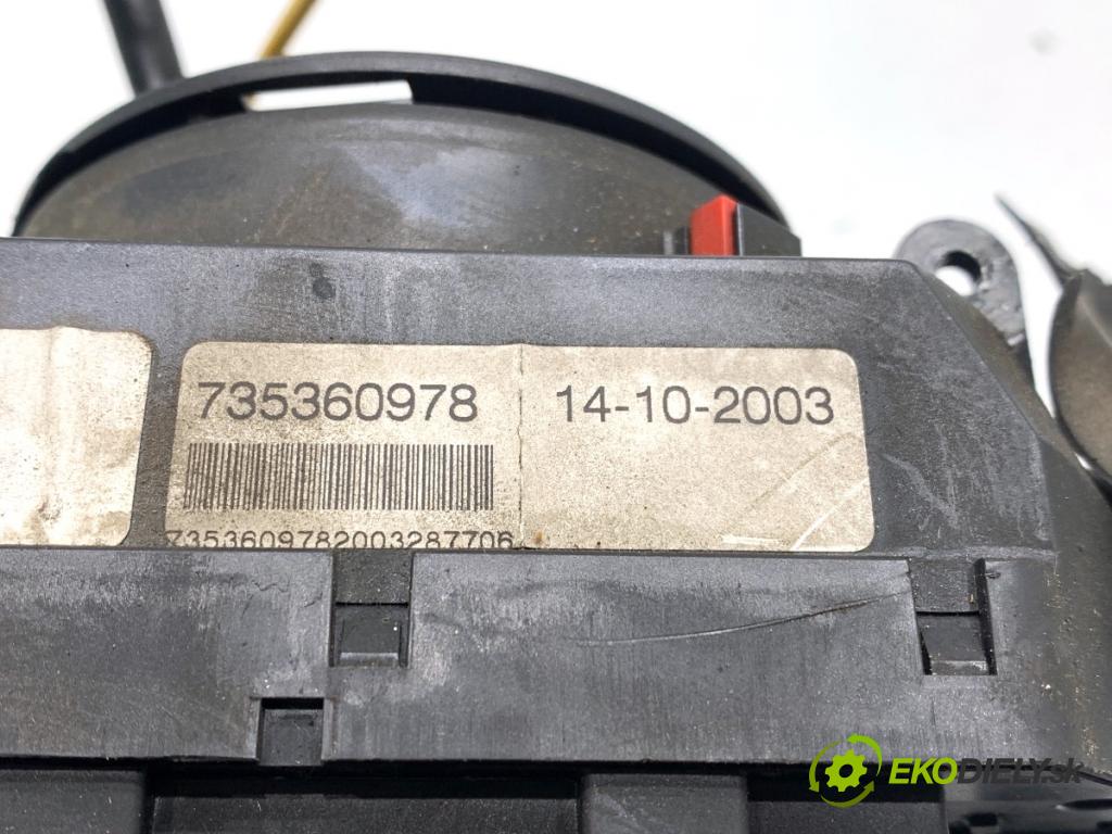 FIAT PANDA II liftback 2003 40 kW 1.1 (169.AXA1A) 1108 Prepínač kombinovaný 735360978 (Prepínacie páčky pod volantom)
