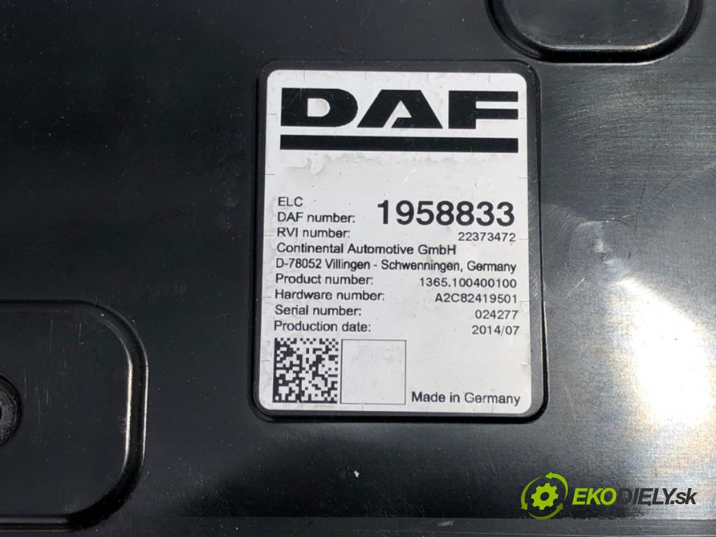 DAF XF Ciągnik siodłowy 2014 375 kW FT 510 375 kW [510 KM] olej napędowy 2012 - 2022 12900 Modul svetiel 1958833 (Riadiaca jednotka ostatné)