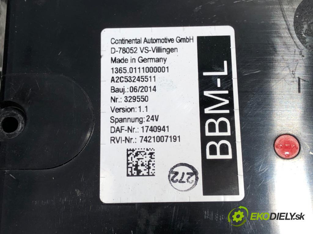 DAF XF Ciągnik siodłowy 2014 375 kW FT 510 375 kW [510 KM] olej napędowy 2012 - 2022 12900 Modul Riadiaca jednotka 1740941 (Riadiaca jednotka ostatné)