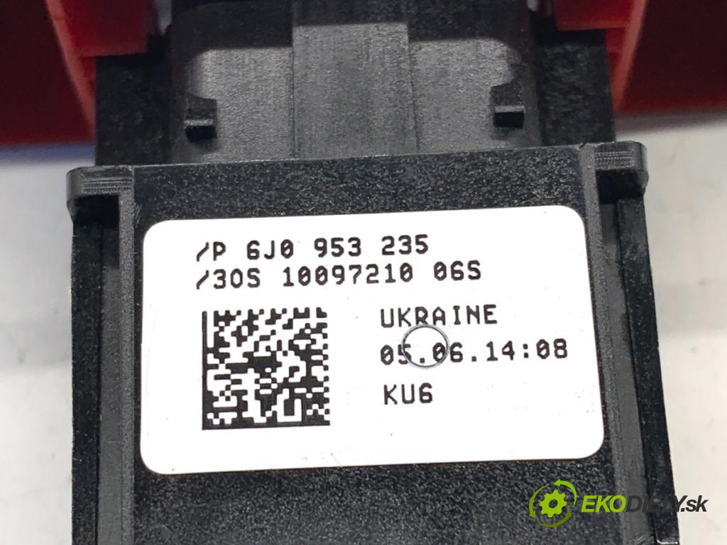 SEAT IBIZA IV Kombi 2014 51 kW 1.2 1198 Spínač svetiel výstražných (núdzových) 6J0953235 (Prepínacie páčky pod volantom)