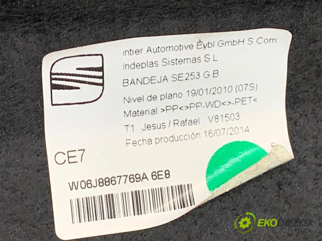 SEAT IBIZA IV Kombi 2014 51 kW 1.2 1198 pláto zadní část 6J8867769A
