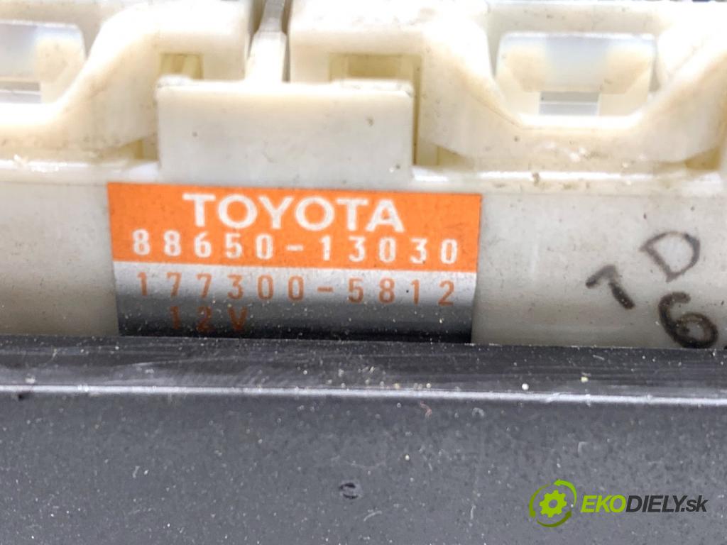 TOYOTA COROLLA E12 liftback 2002 66 kW 2.0 D-4D (CDE120_) 1995 Panel ovládania kúrenia 88650-13030 (Prepínacie páčky pod volantom)