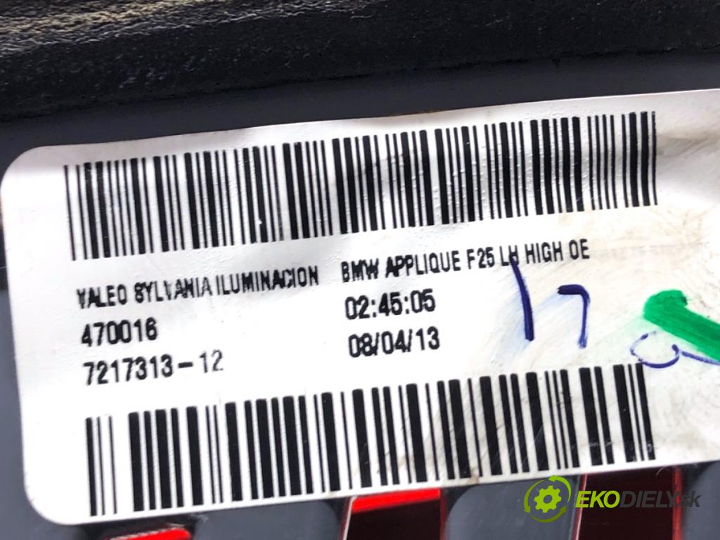 BMW F25 SUV 2013 190 kW xDrive 30 d 2993 světlo zadní část levá strana vnitřní 7217313 (Klika dveří ostatní)