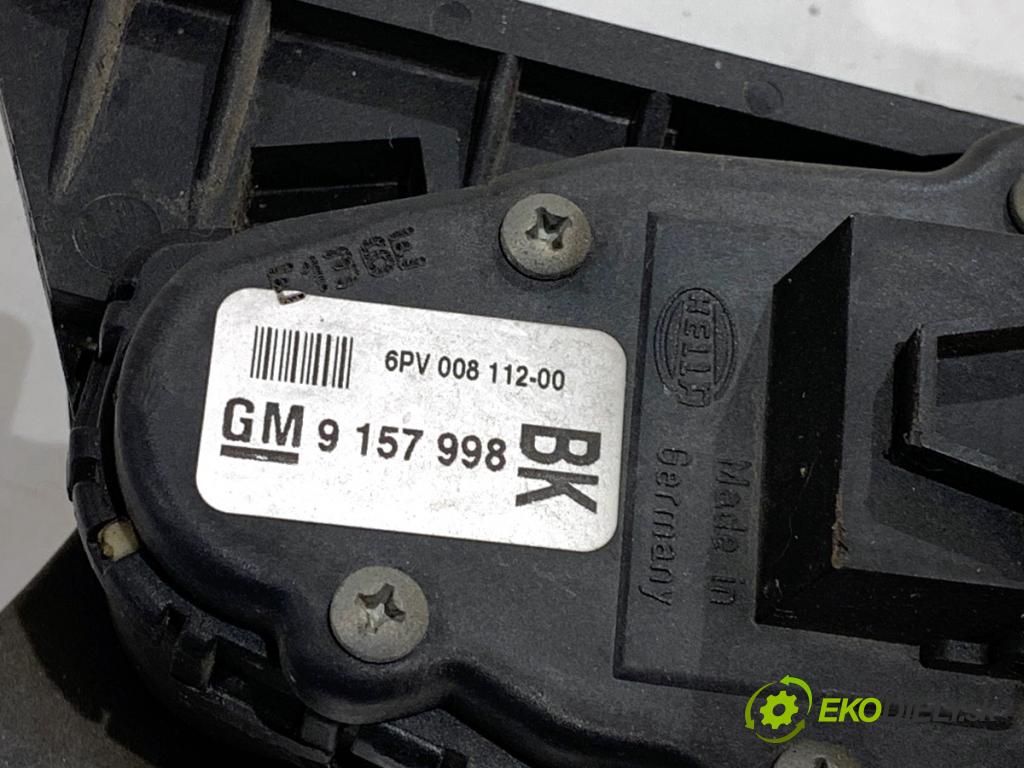 OPEL ASTRA H liftback 2006 66 kW 1.3 CDTI (L08) 1248 Potenciometer plynu 9157998BK (Potenciometer plynového pedálu)