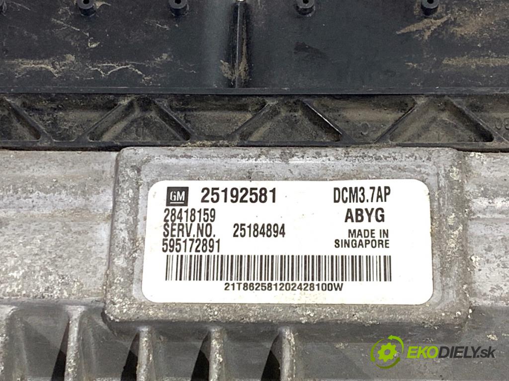 OPEL ANTARA A SUV 2014 135 kW 2.2 CDTi 4x4 2231 riadiaca jednotka Motor 25192581 (Riadiaca jednotka)