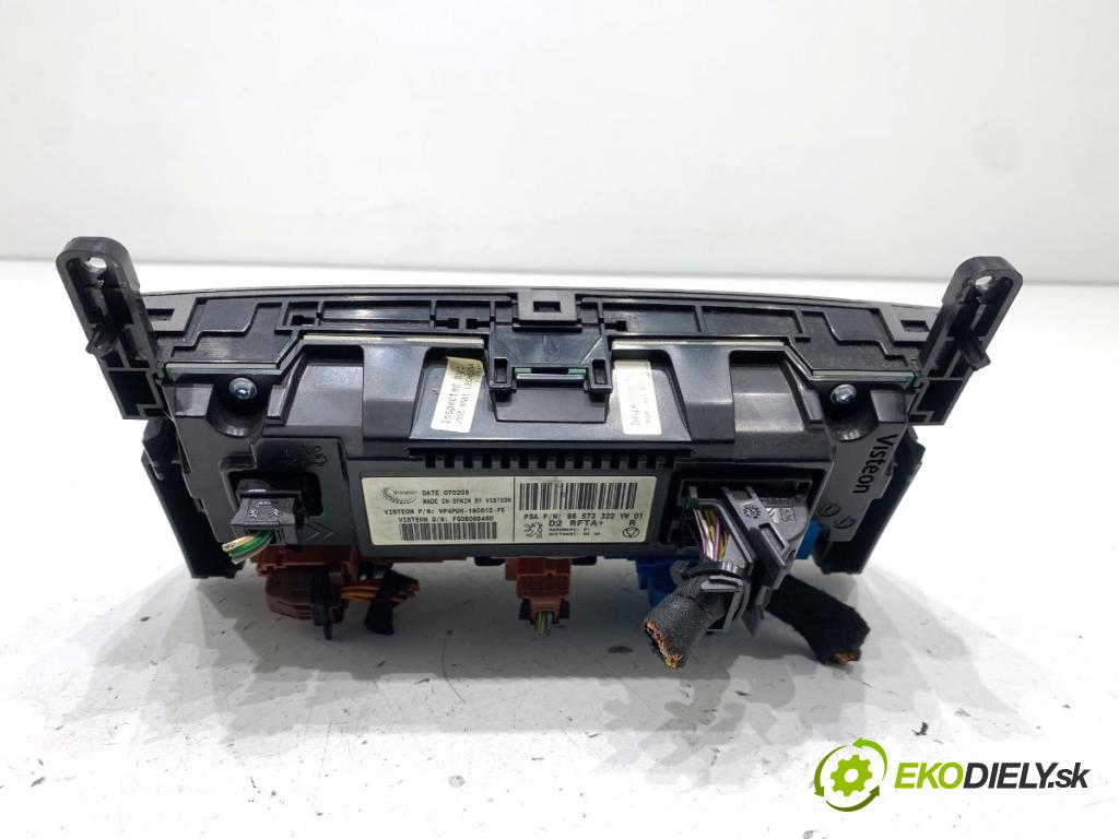 PEUGEOT 407 sedan 2005 100 kW 2.0 HDi 135 (6DRHRH, 6DRHRE, 6DRHRG, 6DRHRJ) 1997 Panel ovládania kúrenia 96573322 (Prepínacie páčky pod volantom)