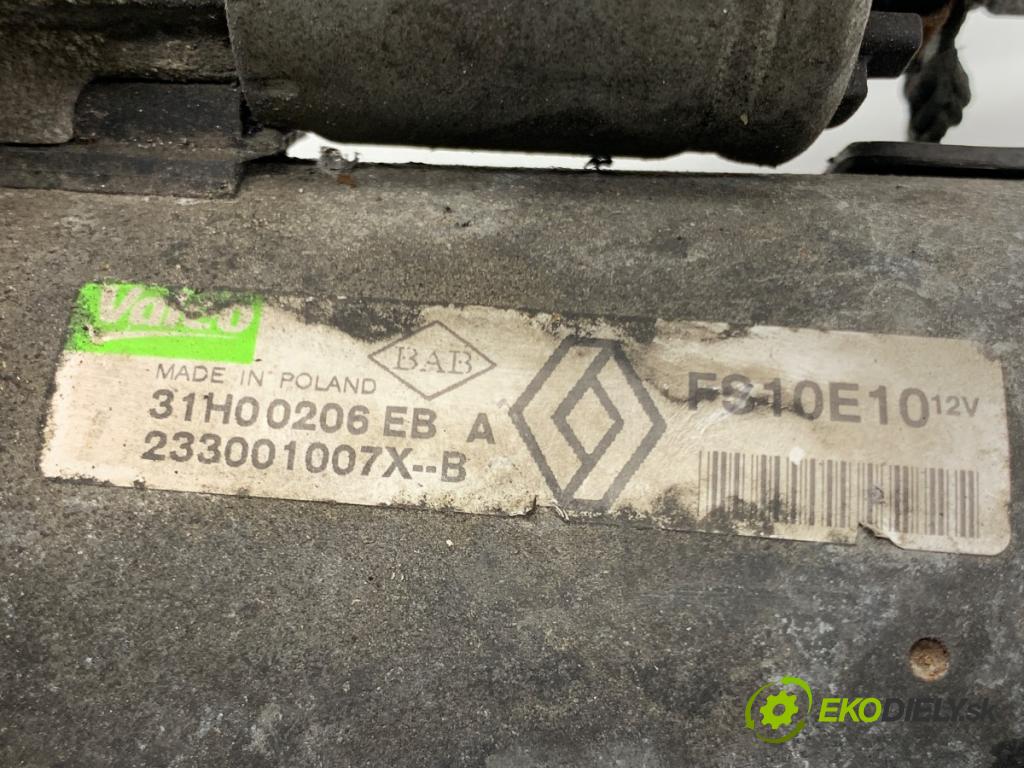RENAULT GRAND SCENIC III nadwozie wielkoprzestrzenne (MPV) 2010 96 kW 1.4 16V (JZ0F) 1397 Štartér 233001007X (Štartér)