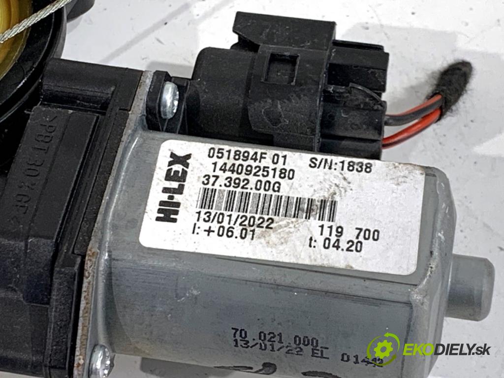 PEUGEOT BOXER II Skrzynia 2022 103 kW 2.2 BlueHDi 140 2179 mechanismus okna levý přední část 1440925180