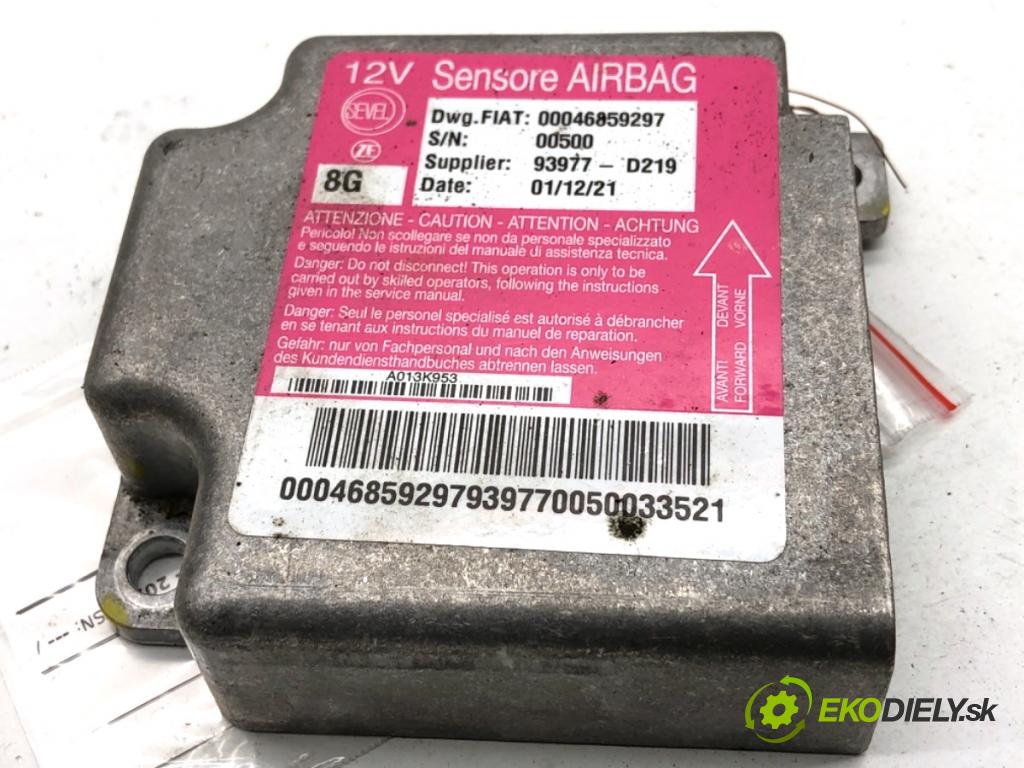 PEUGEOT BOXER II Skrzynia 2022 103 kW 2.2 BlueHDi 140 2179 senzor airbag 00046859297 (Snímač)