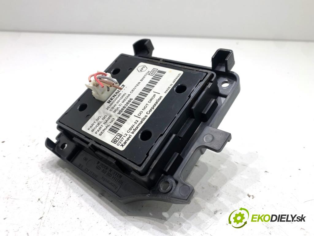 RENAULT MEGANE III liftback 2009 74 kW 1.6 16V (BZ0H) 1598 Panel ovládania navigácie 253B00004R