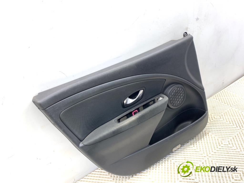 RENAULT MEGANE III liftback 2009 74 kW 1.6 16V (BZ0H) 1598 čalúnenie Dvere ľavy predný