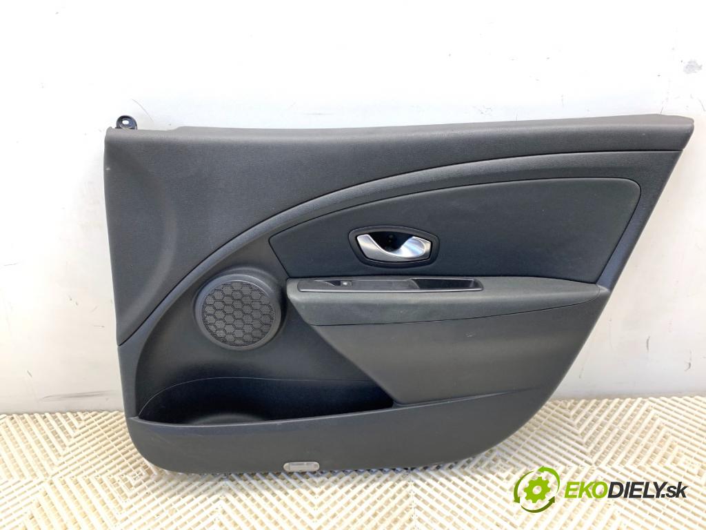 RENAULT MEGANE III liftback 2009 74 kW 1.6 16V (BZ0H) 1598 čalúnenie Dvere pravy predný 