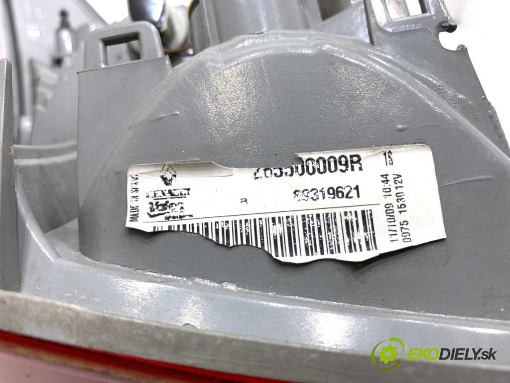 RENAULT MEGANE III liftback 2009 74 kW 1.6 16V (BZ0H) 1598 světlo zadní část pravá vnitřní 265500009R (Klika dveří ostatní)