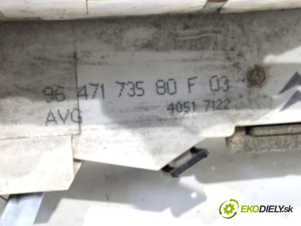 CITROEN C4 I liftback 2005 100 kW 2.0 HDi 1997 zámok Dvere ľavy predný 9647173580