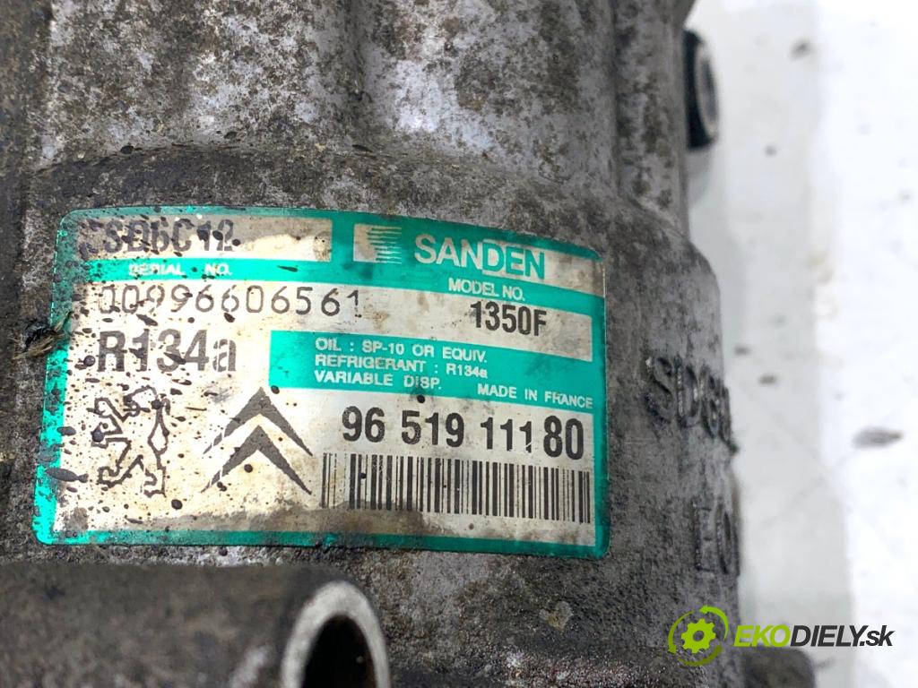 CITROEN C4 I liftback 2005 100 kW 2.0 HDi 1997 Kompresor klimatizácie 9651911180 (Kompresor klimatizácie)