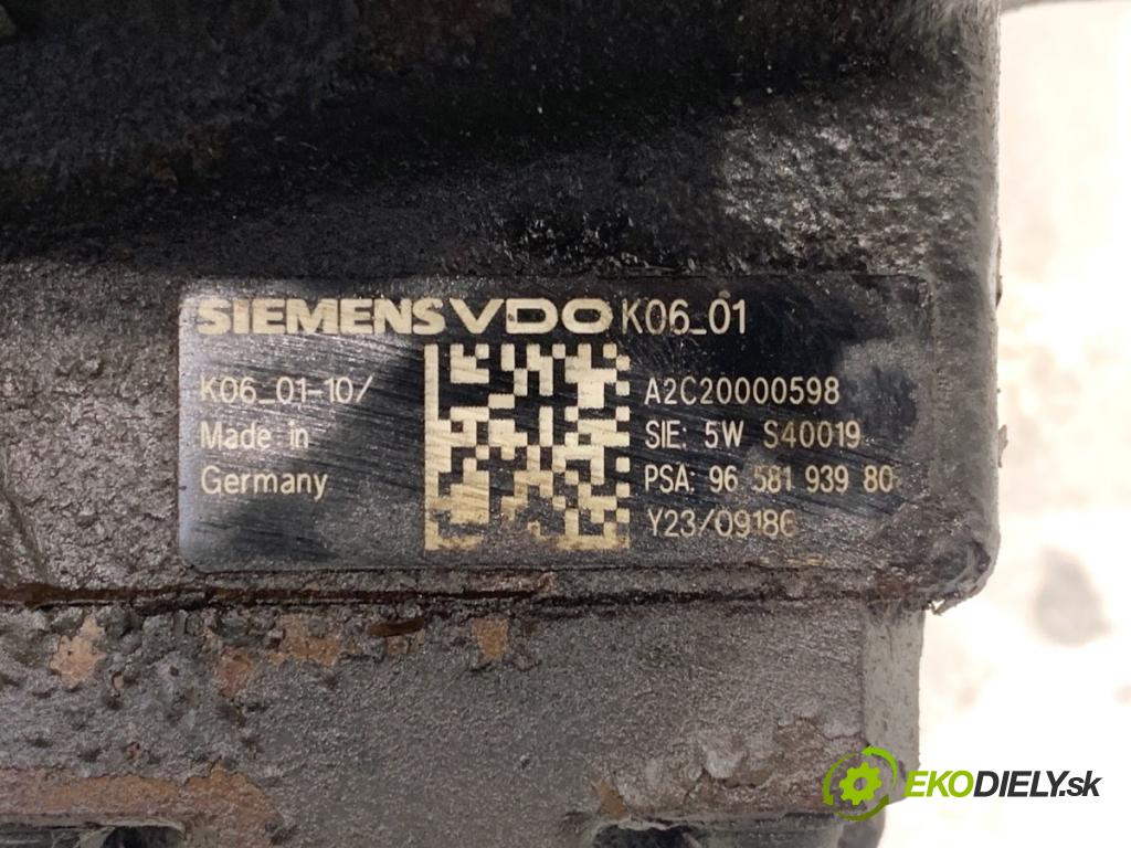 CITROEN C4 I liftback 2005 100 kW 2.0 HDi 1997 pumpa vstřikovací 9658193980 (Vstřikovací čerpadlo)