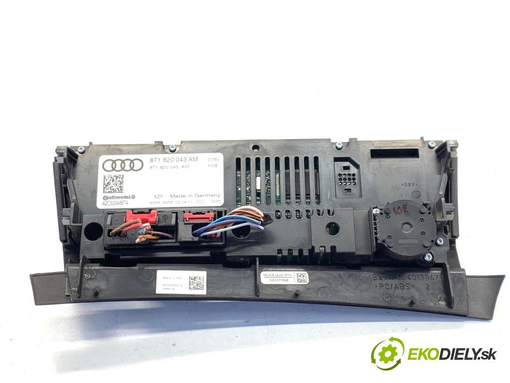 AUDI Q5 8R SUV 2011 125 kW 2.0 TDI quattro 1968 Panel ovládaní topení 8T1820043AM (Páčky pod volantem)