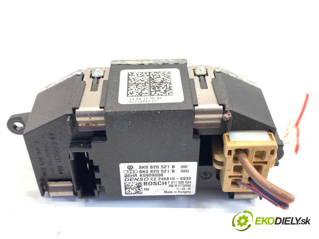 AUDI Q5 8R SUV 2011 125 kW 2.0 TDI quattro 1968 Odpor, rezistor kúrenia vzduchu 8K0820521B (Odpor (rezistor) kúrenia)