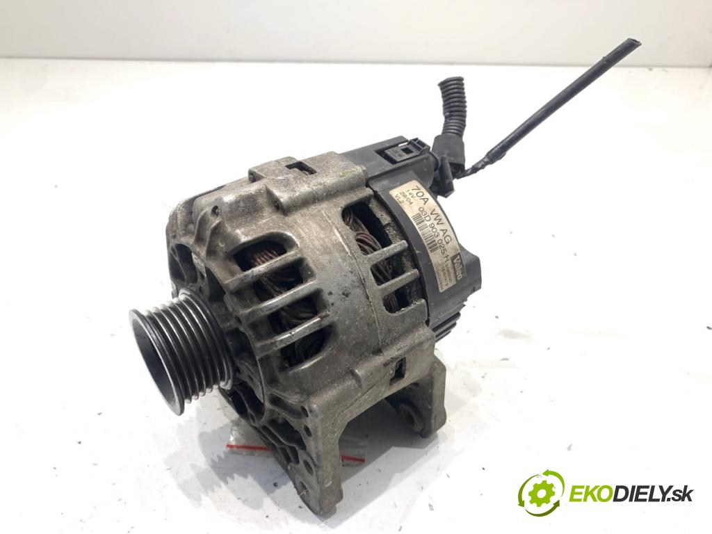 SKODA FABIA II liftback 2008 44 kW 1.2 12V 1198 Alternátor 03D903025H (Alternátor)