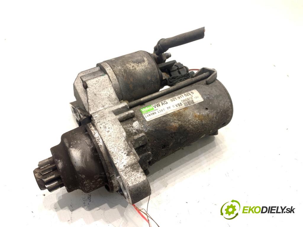 SKODA FABIA II liftback 2008 44 kW 1.2 12V 1198 startér 02T911023S (Startér)