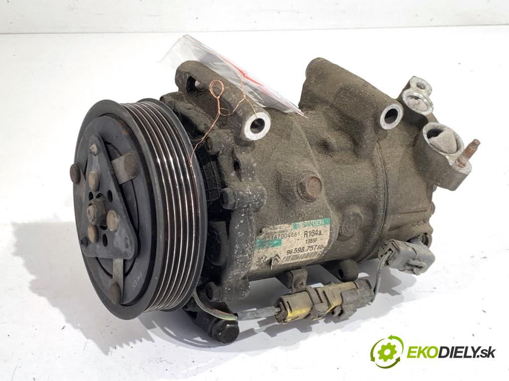PEUGEOT 207 liftback 2008 54 kW 1.4 1360 kompresor klimatizace 9659875780 (Kompresor klimatizace)