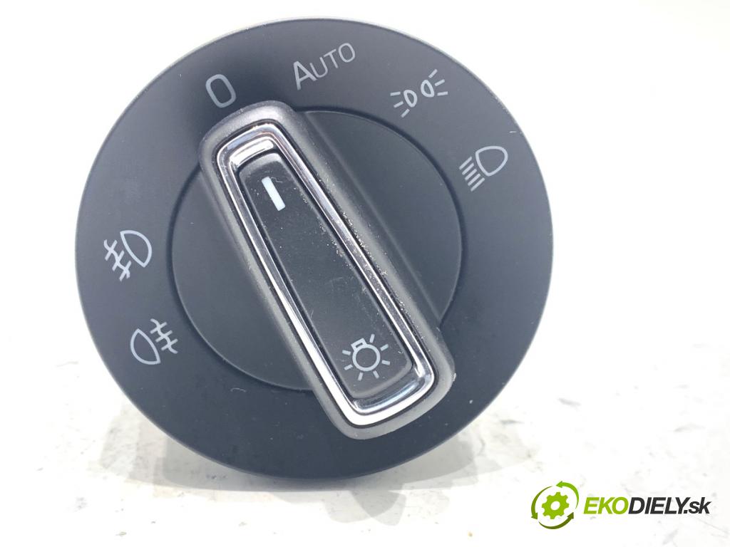 SKODA SUPERB III liftback 2018 110 kW 2.0 TDI 1968 Spínač svetiel 3V0941431