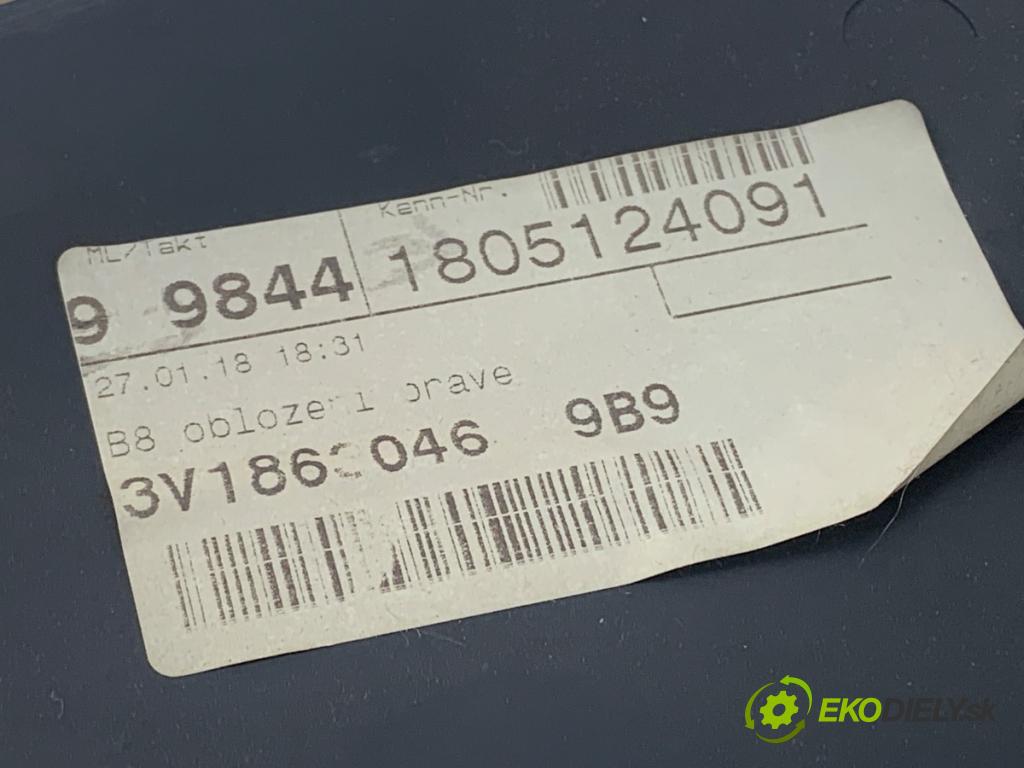 SKODA SUPERB III liftback 2018 110 kW 2.0 TDI 1968 Tunel středový 3V1863046 (Středový tunel)