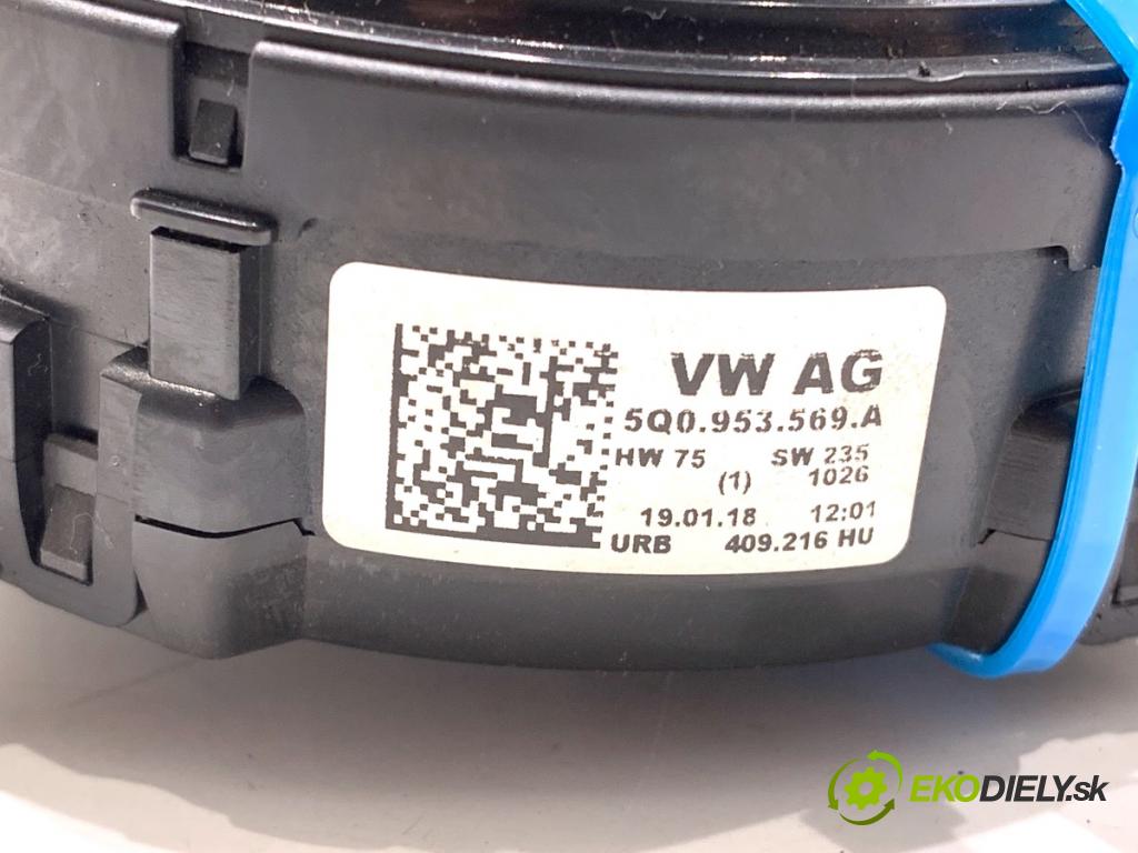 SKODA SUPERB III liftback 2018 110 kW 2.0 TDI 1968 Krúžok, slimák airbag 5Q0953569A (Airbag)