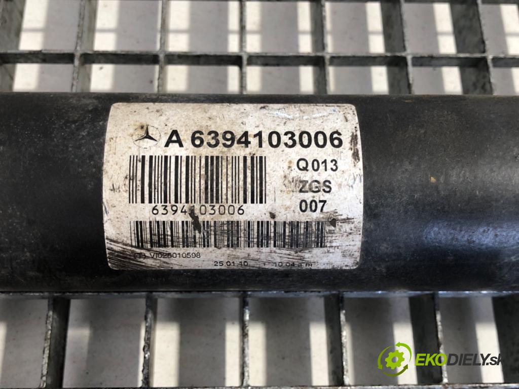 MERCEDES-BENZ W639 Skrzynia 2008 70 kW 109 CDI (639.601, 639.603, 639.605) 2148 kardaň hřídel hnací zadní část 6394103006 (Kardanový hřídel)