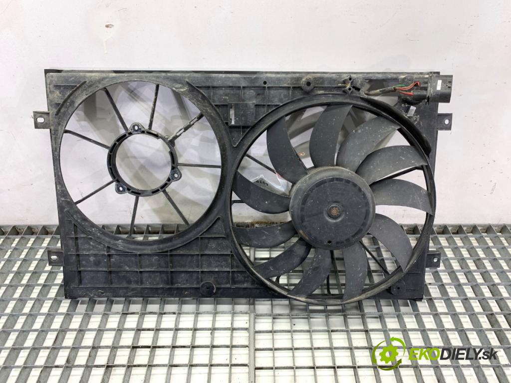 VW TOURAN nadwozie wielkoprzestrzenne (MPV) 2003 85 kW 1.6 FSI 1598 ventilátor chladiče 1K0121207M (Ventilátor)