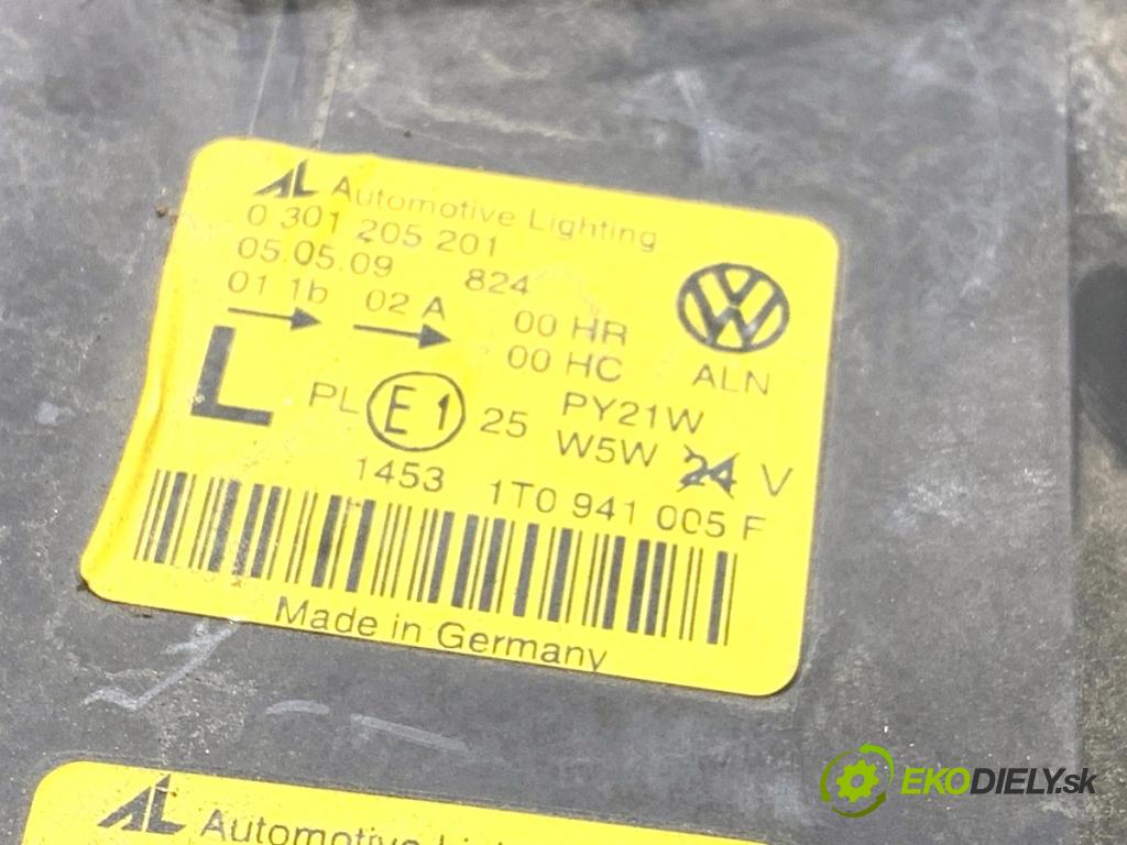 VW TOURAN nadwozie wielkoprzestrzenne (MPV) 2003 85 kW 1.6 FSI 1598 Svetlomet ľavy predný 1T0941005F