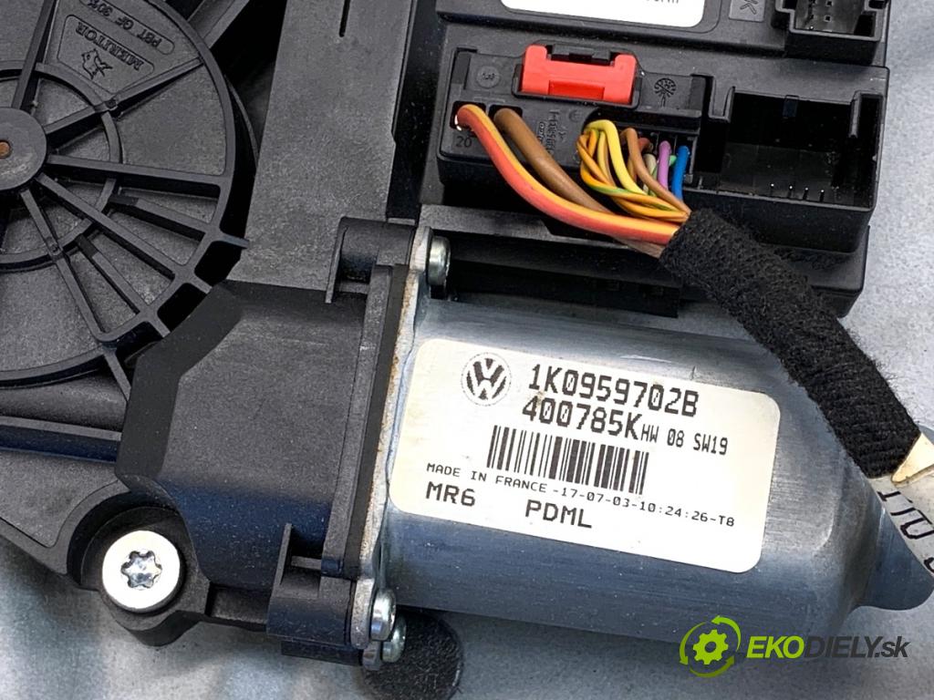 VW TOURAN nadwozie wielkoprzestrzenne (MPV) 2003 85 kW 1.6 FSI 1598 mechanismus okna pravý přední část 1K0959702B