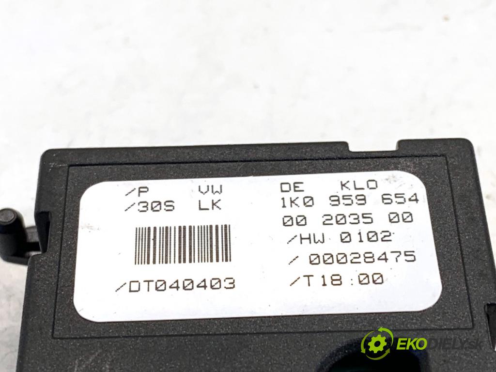 VW TOURAN nadwozie wielkoprzestrzenne (MPV) 2003 85 kW 1.6 FSI 1598 Snímač uhlu uhlu 1K0959654