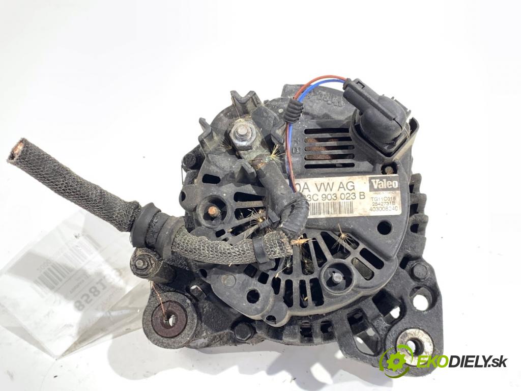 VW TOURAN nadwozie wielkoprzestrzenne (MPV) 2003 85 kW 1.6 FSI 1598 Alternátor 03C903023B (Alternátor)