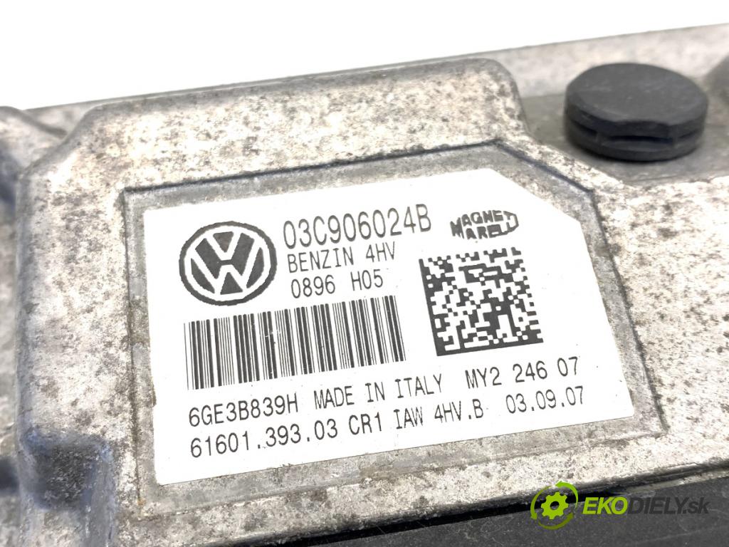 SKODA FABIA II liftback 2007 63 kW 1.4 LPG 1390 riadiaca jednotka Motor 03C906024B (Riadiaca jednotka)