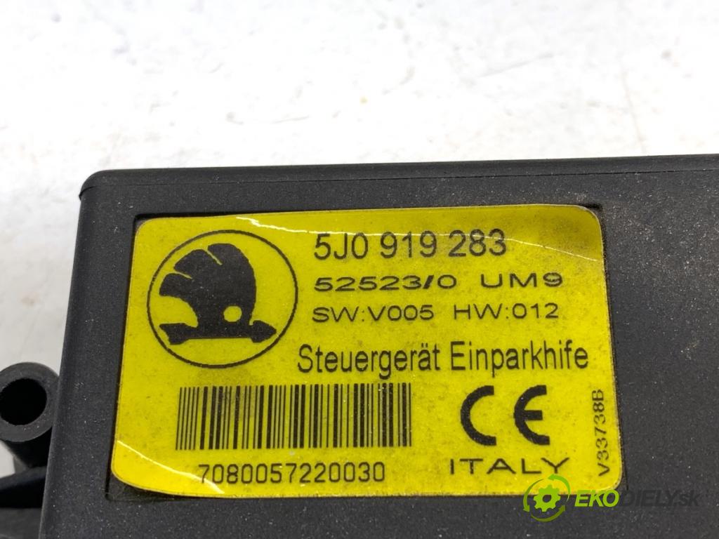 SKODA FABIA II liftback 2007 63 kW 1.4 LPG 1390 Modul PDC 5J0919283 (Riadiaca jednotka ostatné)