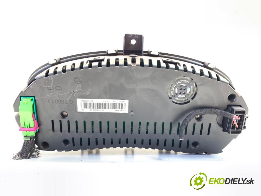 SKODA FABIA II liftback 2007 63 kW 1.4 LPG 1390 Prístrojovka 5J0920810B (Prístrojová doska)